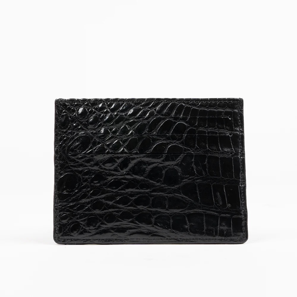 456. NWT MENS SHERRILL & BROTHERS BYRD GENUINE CROCODILE CREDIT CARD HOLDER